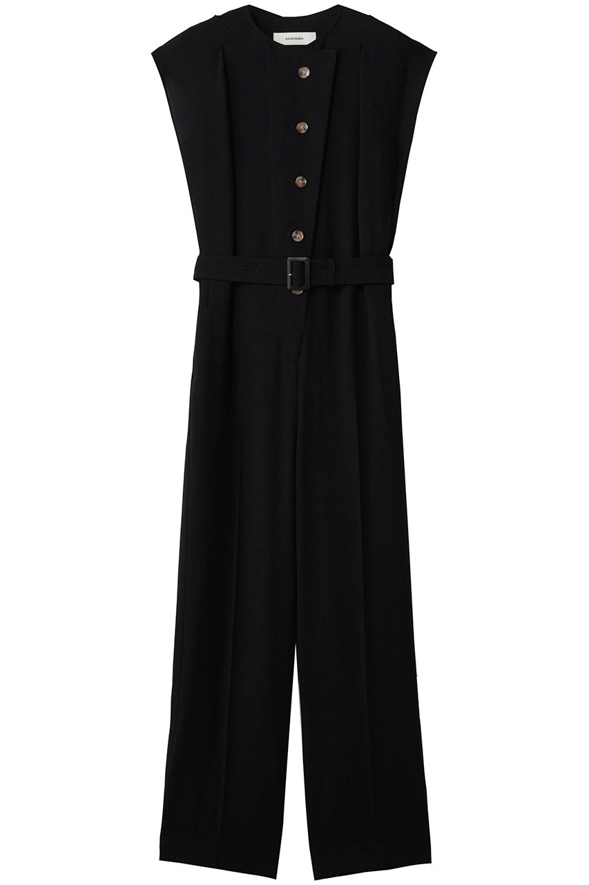 AKIRANAKA(アキラナカ)｜Jenna ジャージー コンビネゾン/ブラック の