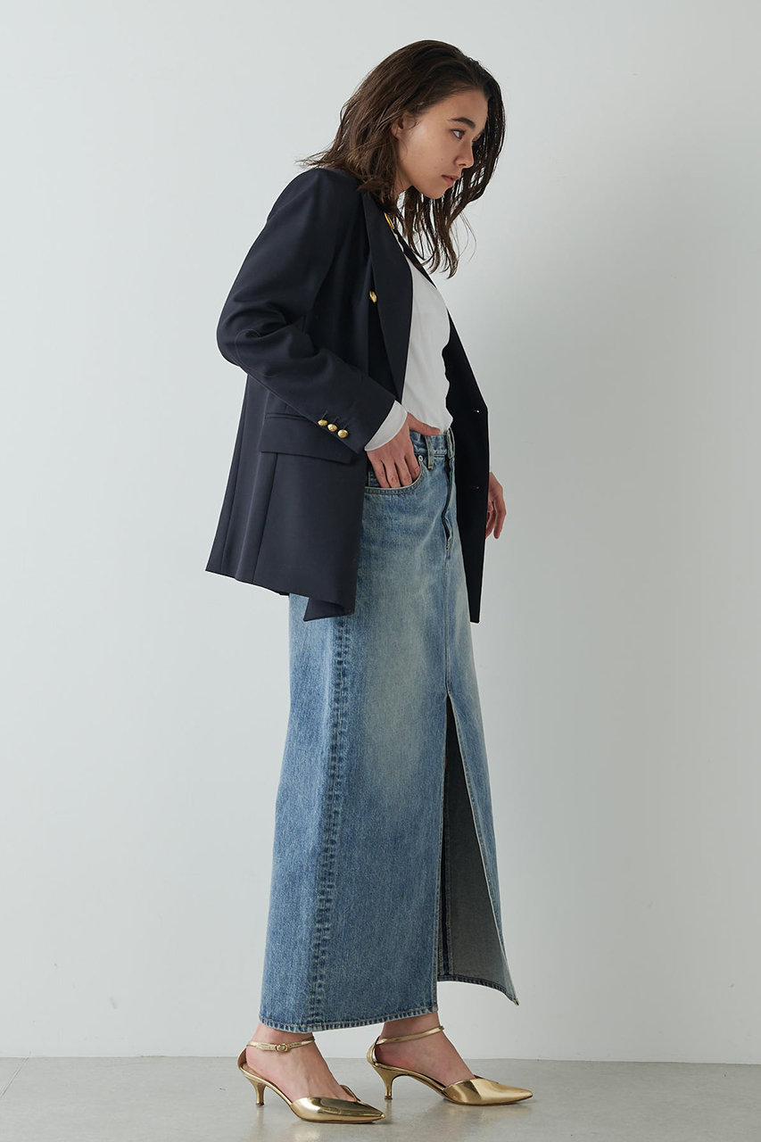 Whim Gazette(ウィム ガゼット)｜【予約販売】デニムスリットスカート