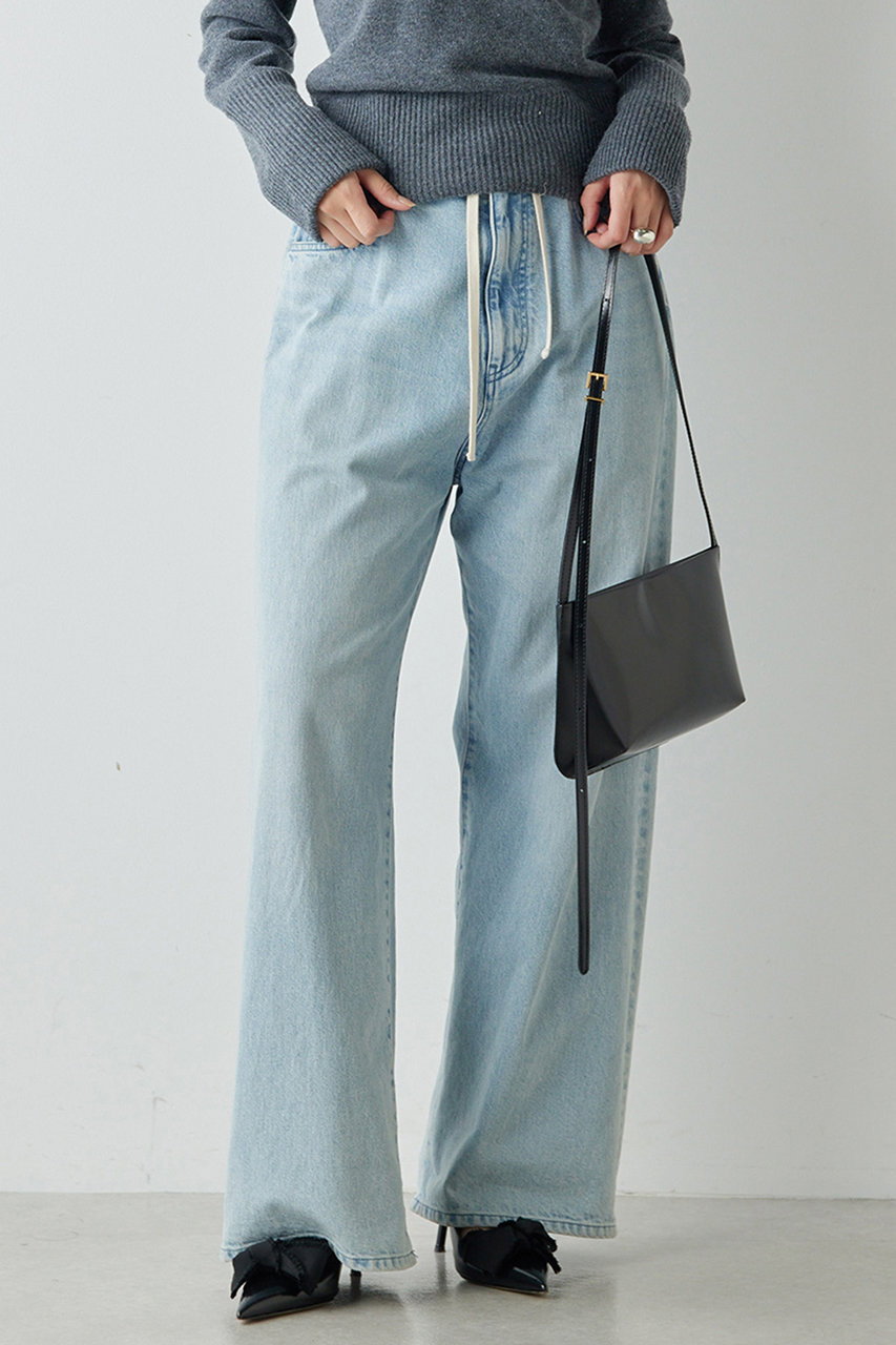 Whim Gazette(ウィム ガゼット)｜ドロストデニムパンツ/ブルー の通販