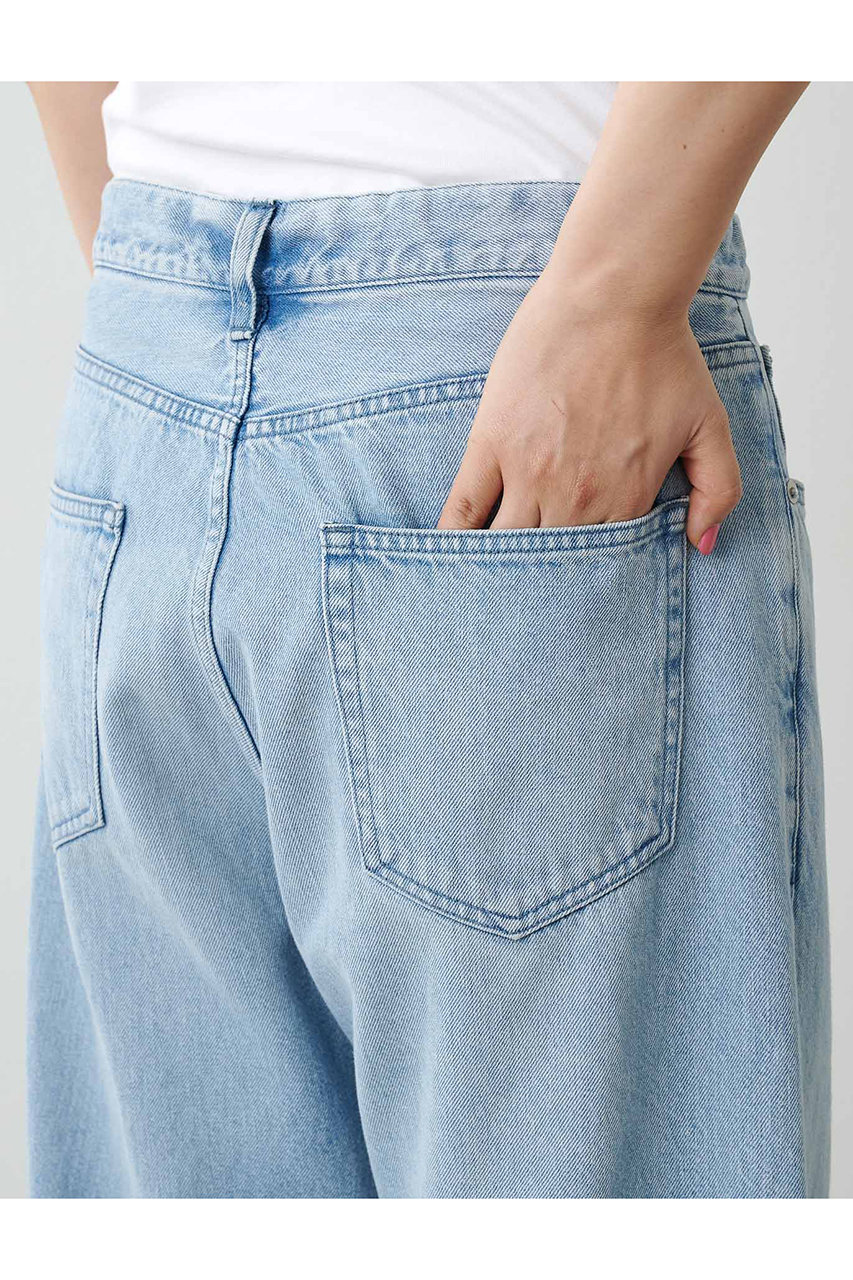 Whim Gazette(ウィム ガゼット)｜ドロストデニムパンツ/ブルー の通販