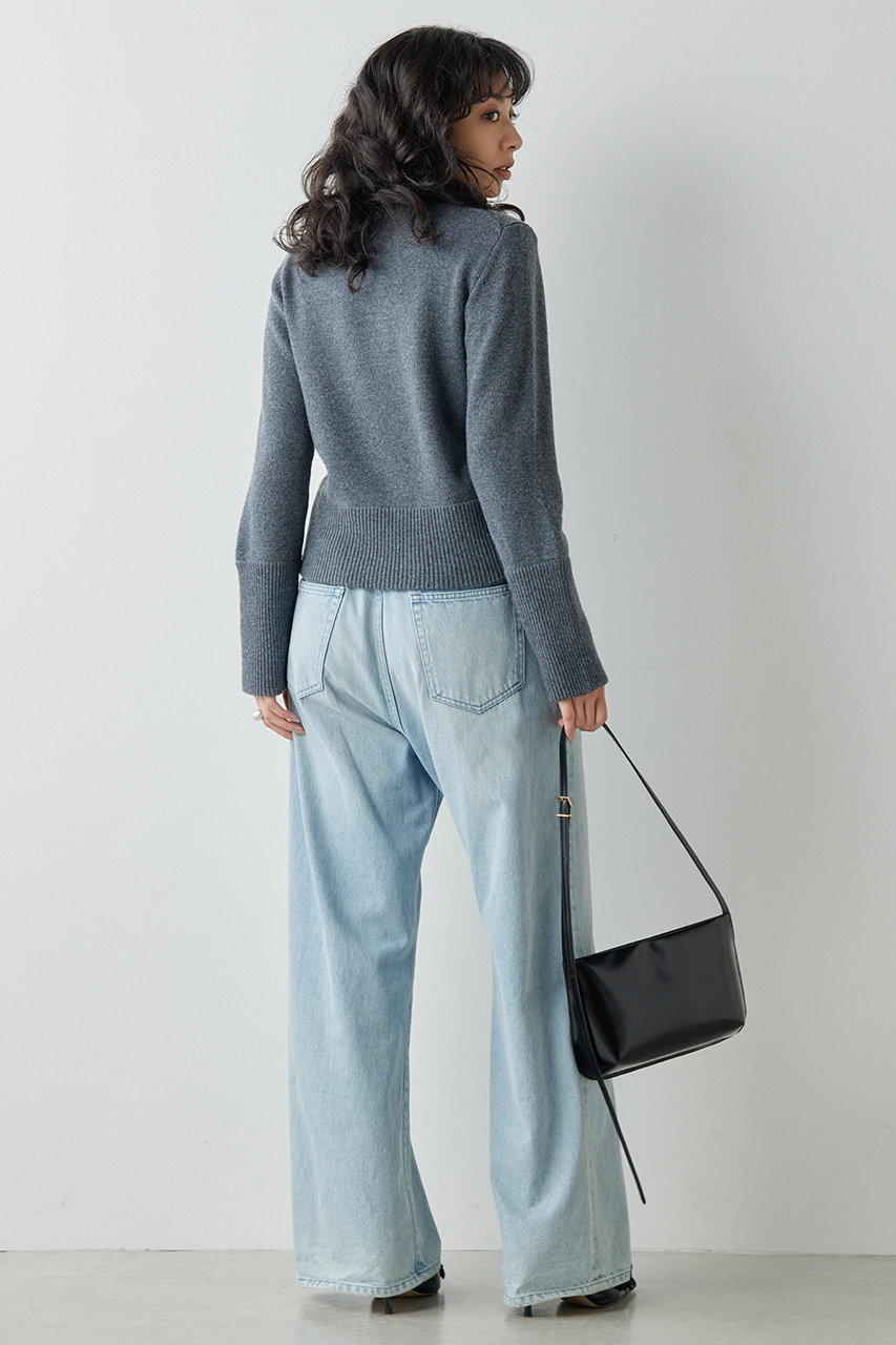 Whim Gazette(ウィム ガゼット)｜ドロストデニムパンツ/ブルー の通販