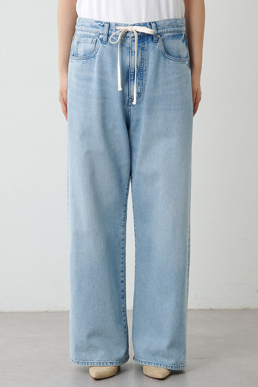 Whim Gazette(ウィム ガゼット)｜ドロストデニムパンツ/ブルー の通販