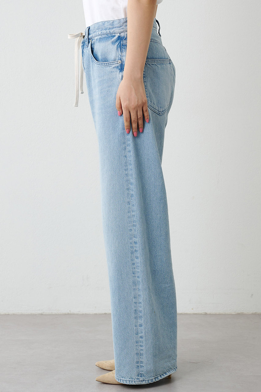 Whim Gazette(ウィム ガゼット)｜ドロストデニムパンツ/ブルー の通販