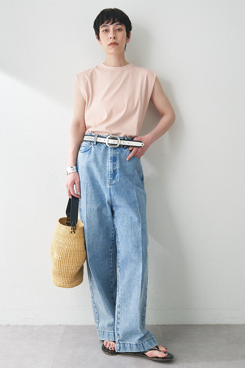 Whim Gazette(ウィム ガゼット)｜センタープレスデニムパンツ