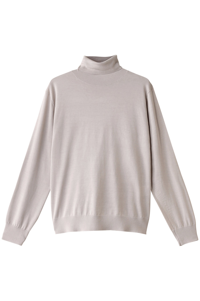 ebure(エブール)｜ライトシルクコットン ハイネックニットプルオーバー