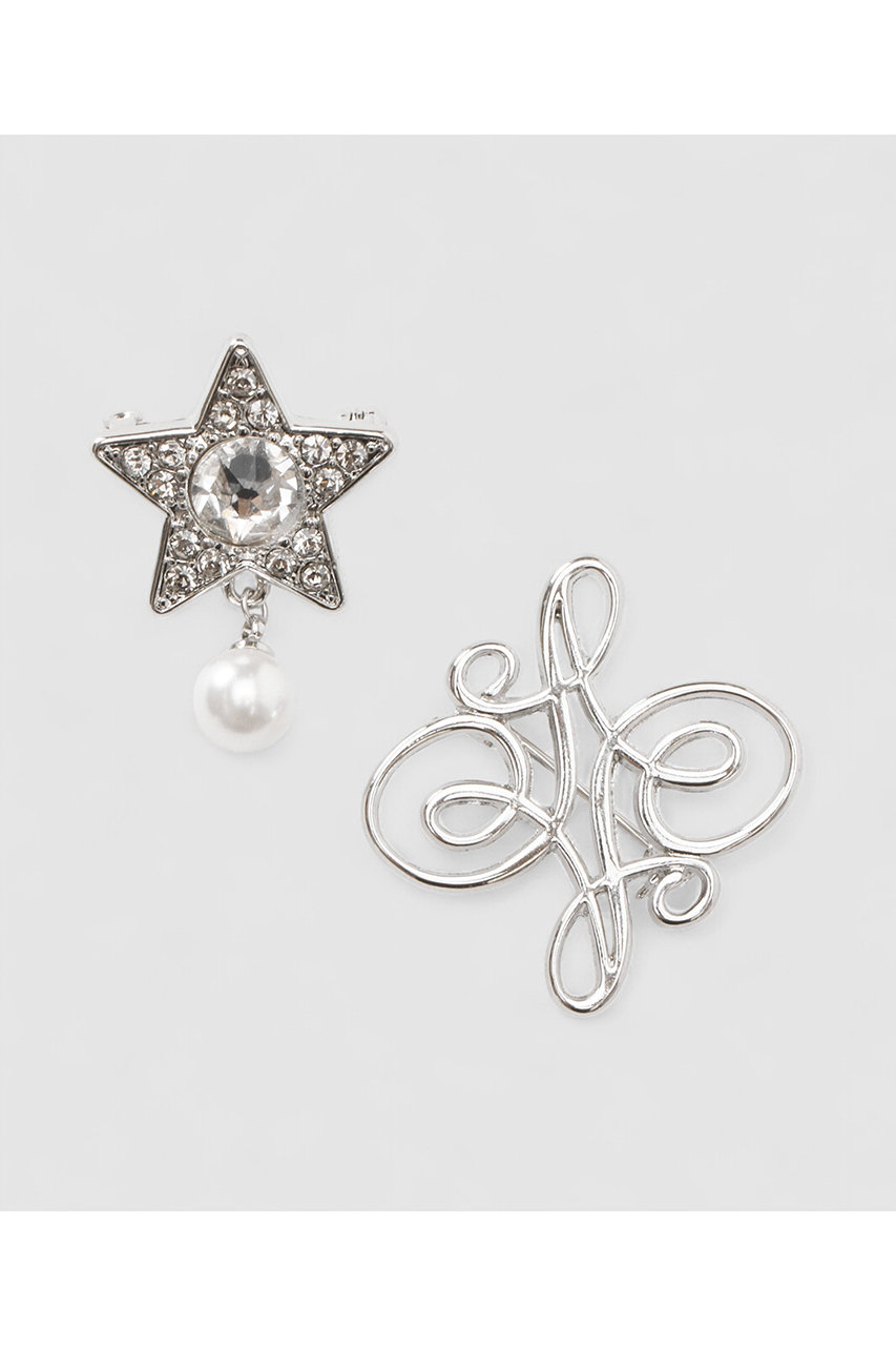 ANAYI(アナイ)｜ロゴモチーフ×スターブローチ/シルバー の通販