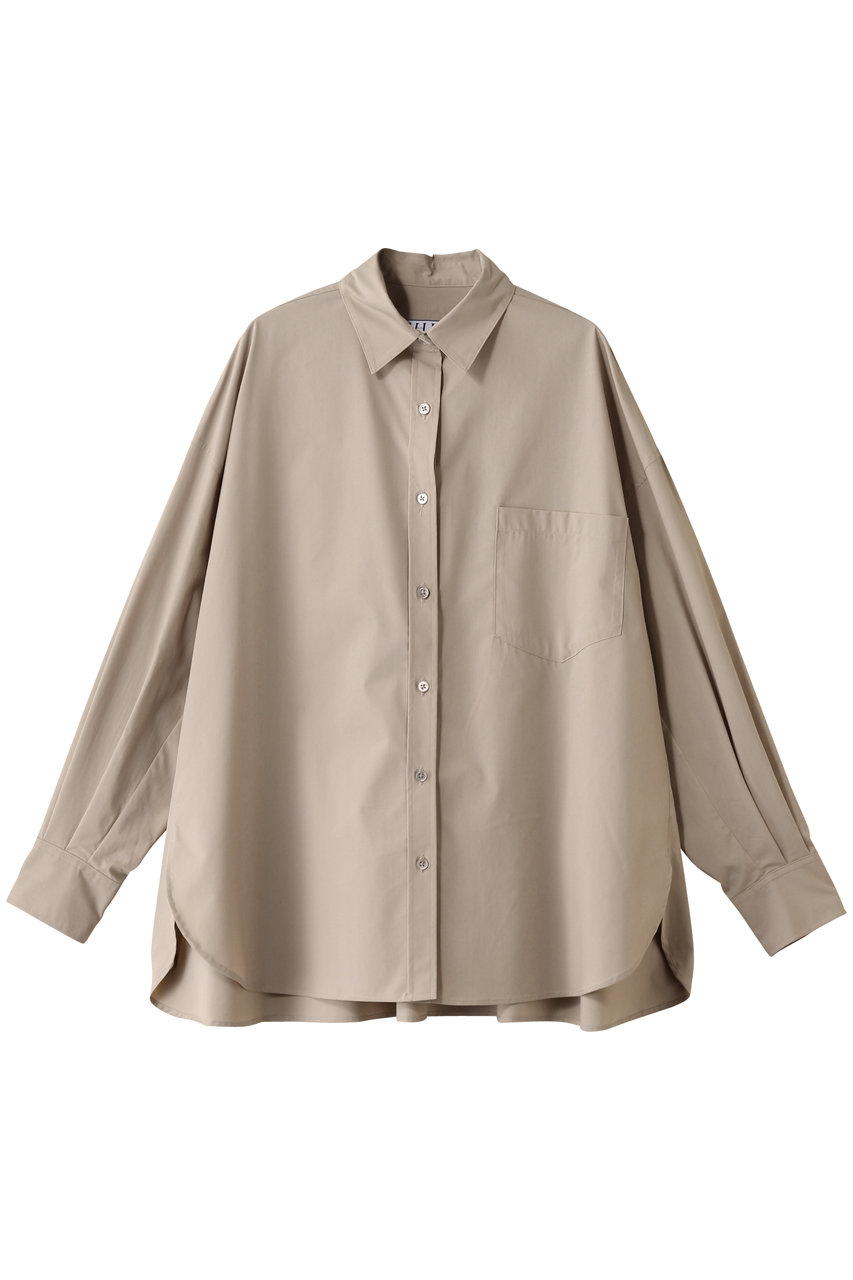THIRD MAGAZINE(サードマガジン)｜撥水オーバーサイズシャツ/ベージュ