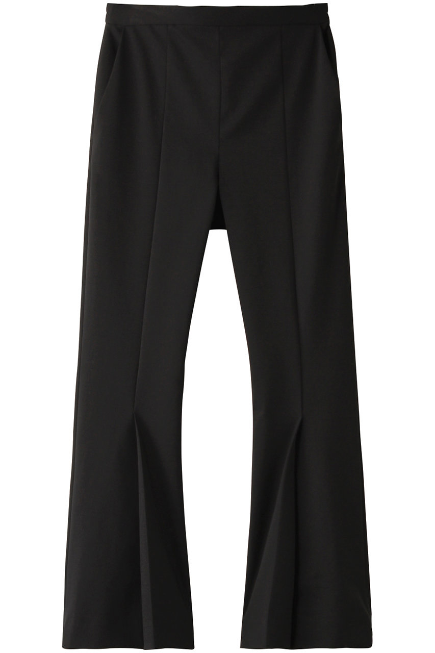 LE PHIL(ル フィル)｜ハイストレッチタックフレアパンツ/ブラック の