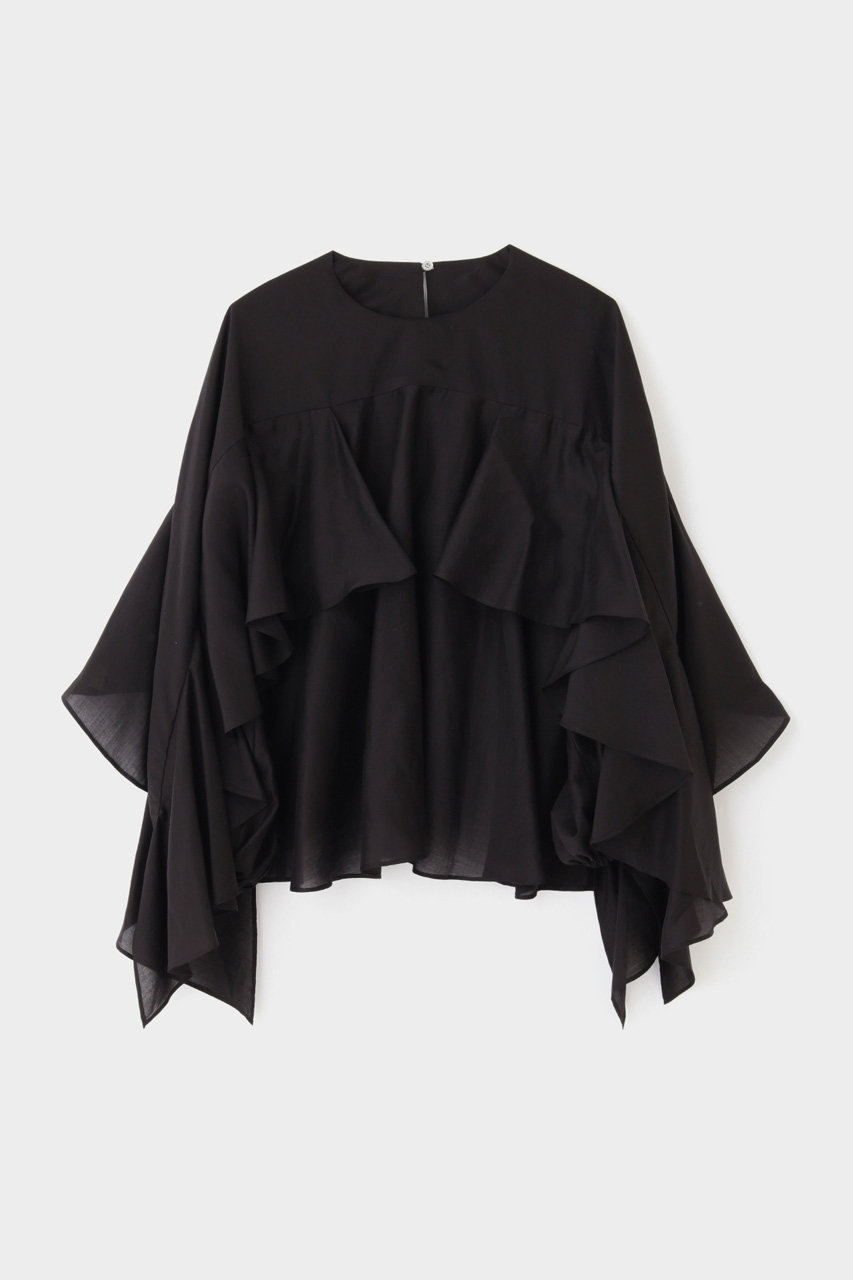 LE PHIL(ル フィル)｜シアーローンブラウス/ブラック の通販｜ELLESHOP