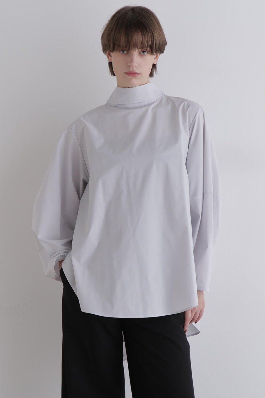 LE PHIL(ル フィル)｜SOLOTEXブロードボウタイブラウス/グレー の通販