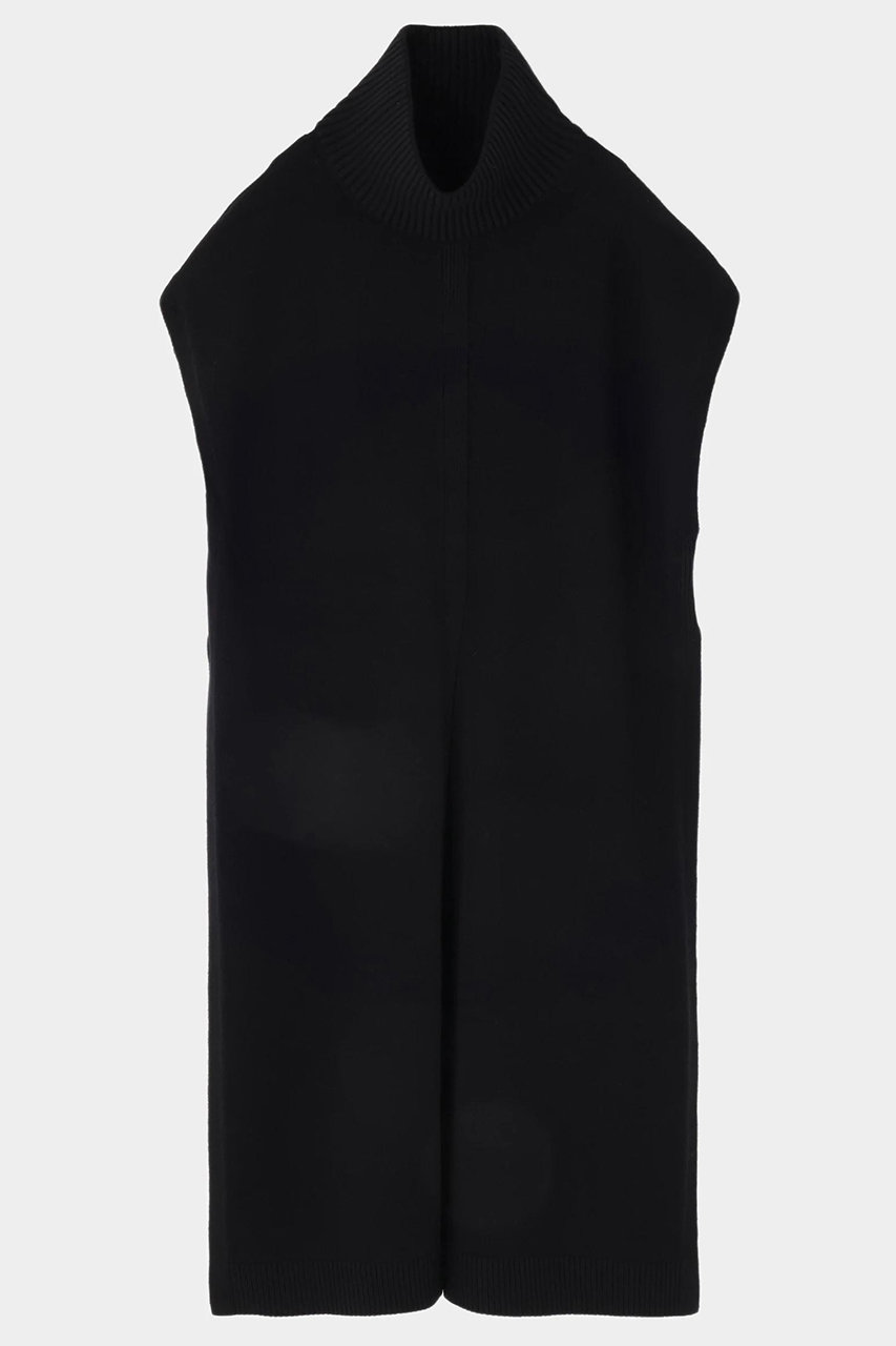 LE PHIL(ル フィル)｜ウールミドルゲージロングジレ/ブラック の通販