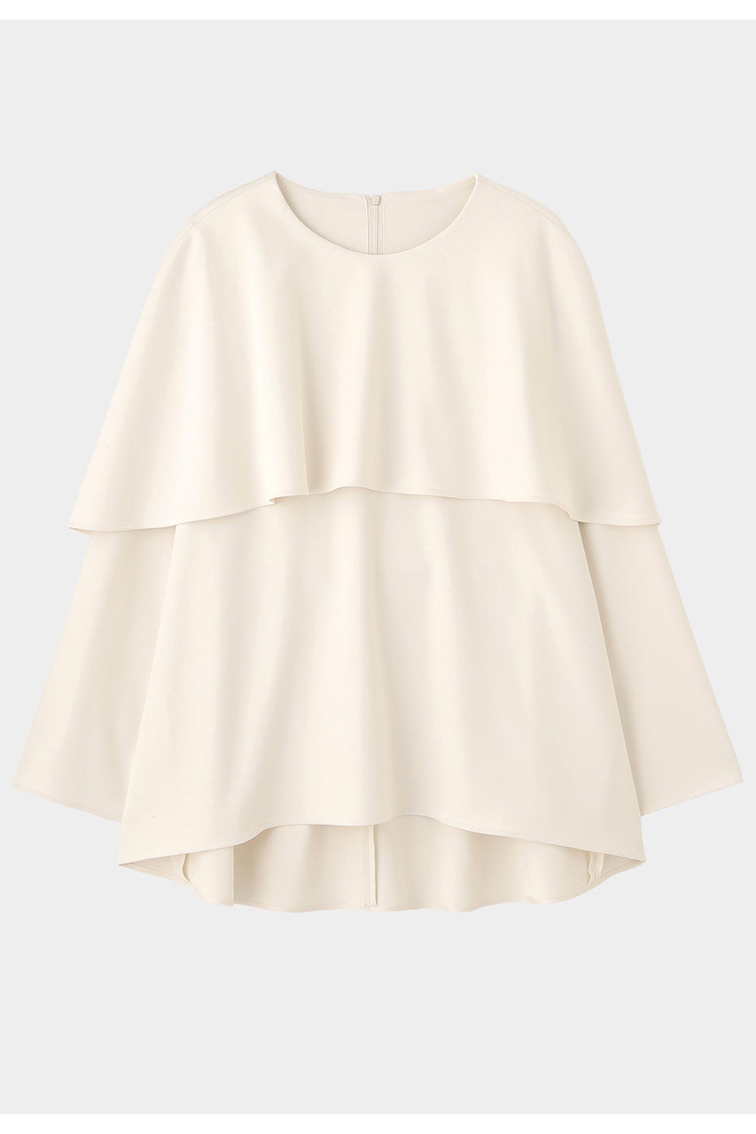 LE PHIL(ル フィル)｜起毛2WAYツイルブラウス/ホワイト の通販