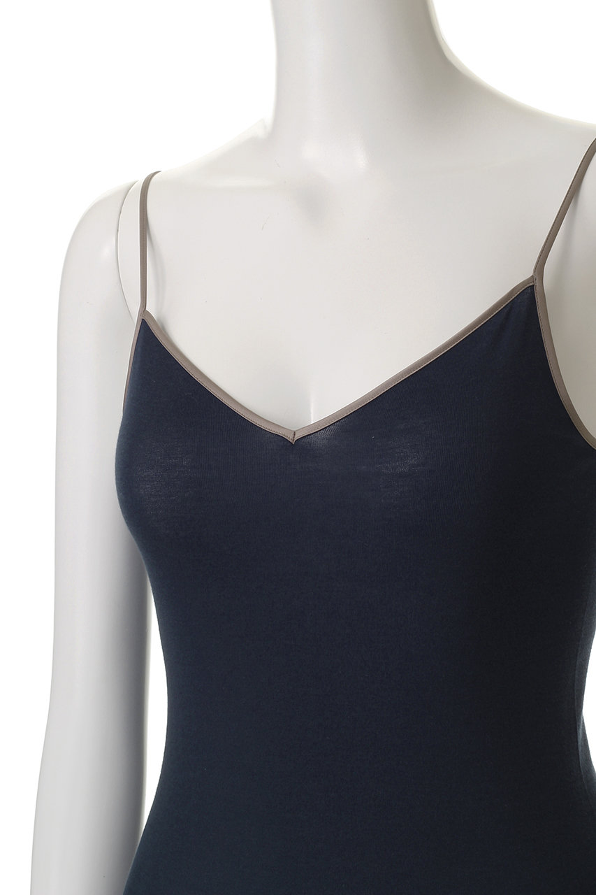 HANRO(ハンロ)｜COTTON SEAMLESS キャミソール/ネイビー の通販