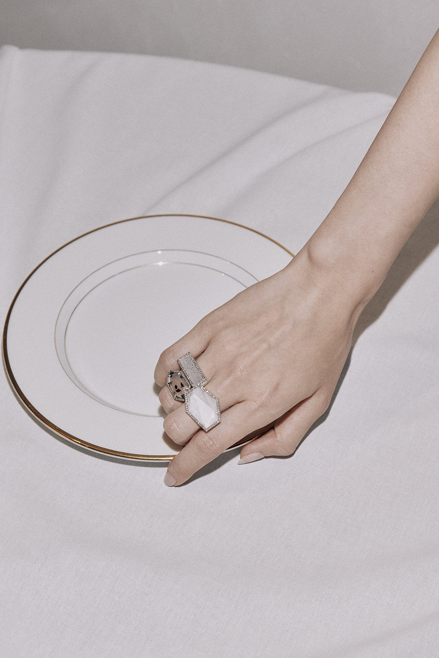 Adlin Hue(アドリン ヒュー)｜Crystalized Agate Canan リング