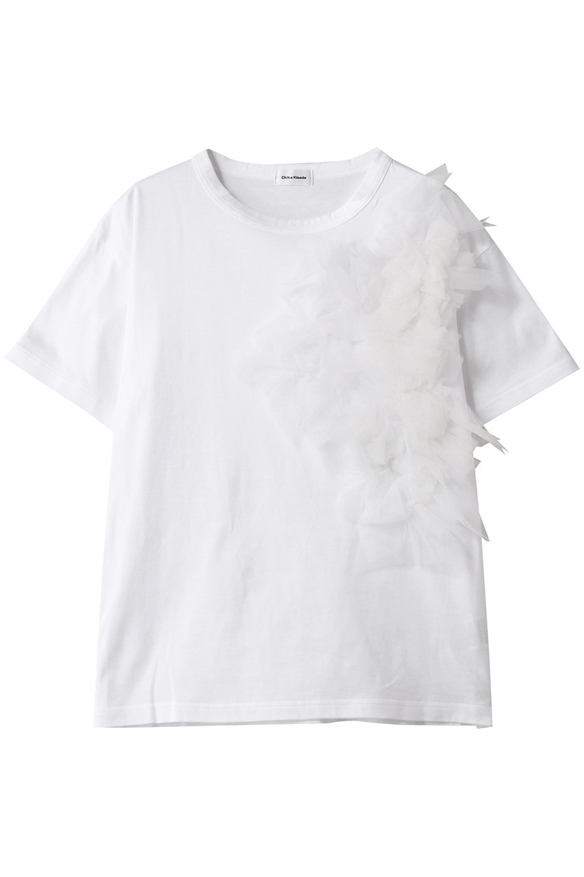Chika Kisada(チカ キサダ)｜チュール デザイン カットソー/ホワイト
