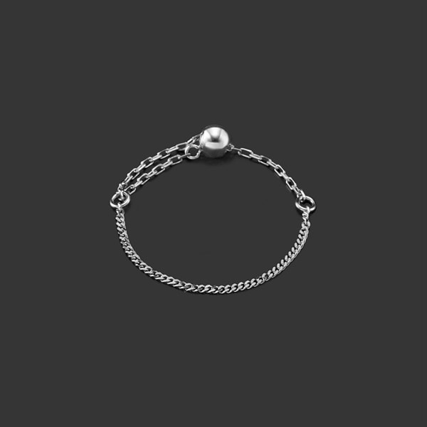 プラチナ チェーンリング | 112243344002 | 【公式】4℃ HOMME+