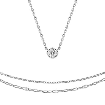 プラチナ ネックレス＆ブレスレットセット | 112323185101 | 【公式