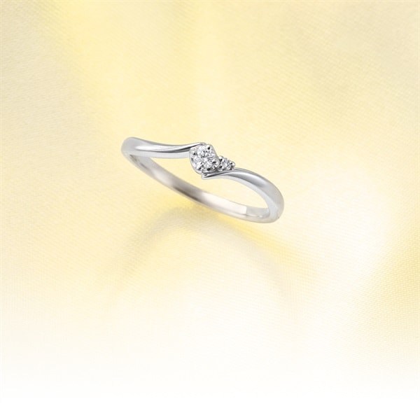 K10ホワイトゴールド ピンキーリング | 151646543201 | 【公式