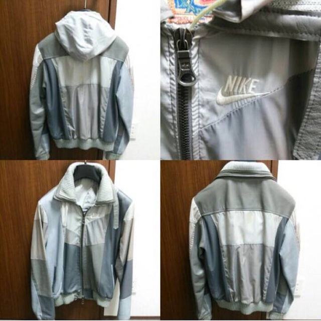 NIKE - ロマネリ ナイキ リメイク フーデット サイズM 灰色 超希少