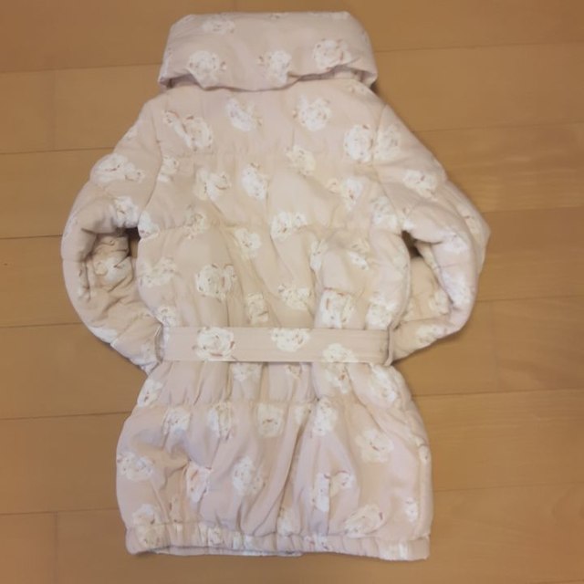 LIZ LISA - リズリサ⭐美品!!花柄ダウンコート ピンク ウエストリボン