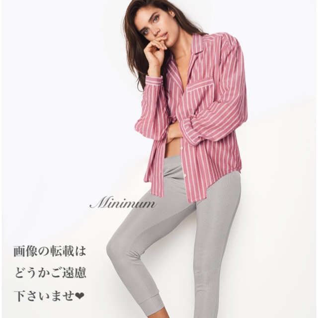 Victoria's Secret - VSレッドストライプパジャマシャツの通販 by