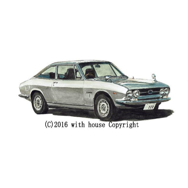 いすゞ - NC-077 いすゞ117クーペ限定版画 直筆サイン額装○作家 平右