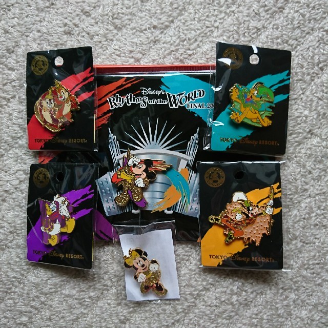 Disney - 東京ディズニーシー、リズムオブワールドピンバッチセットの