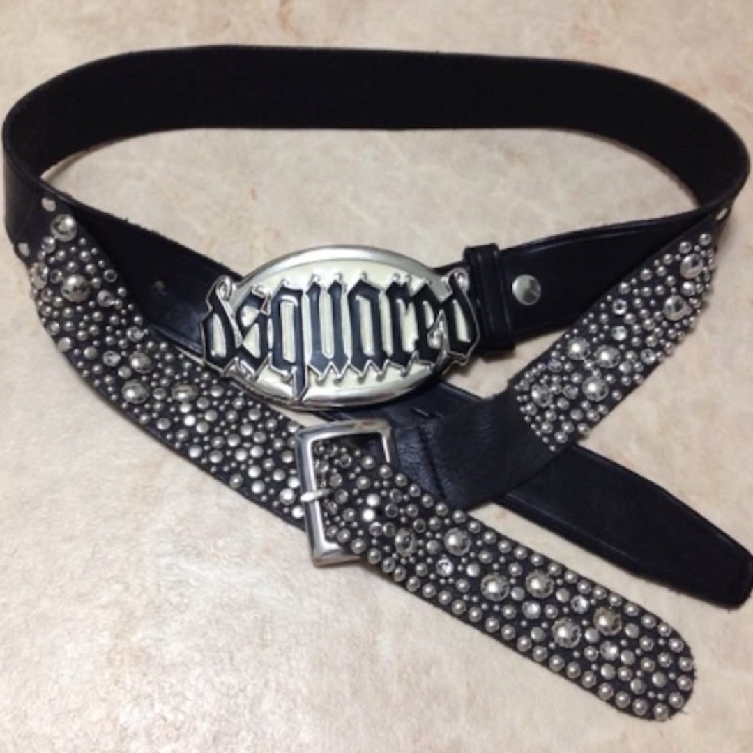 DSQUARED2 - 【本物】DSQUARED2 ラインストーンスタッズ2連ベルトの