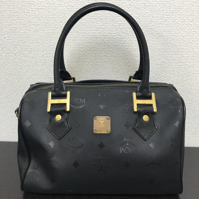 MCM - MCM ボストンバッグ ミニ 黒 ナイロン/レザーの通販 by yo-'s