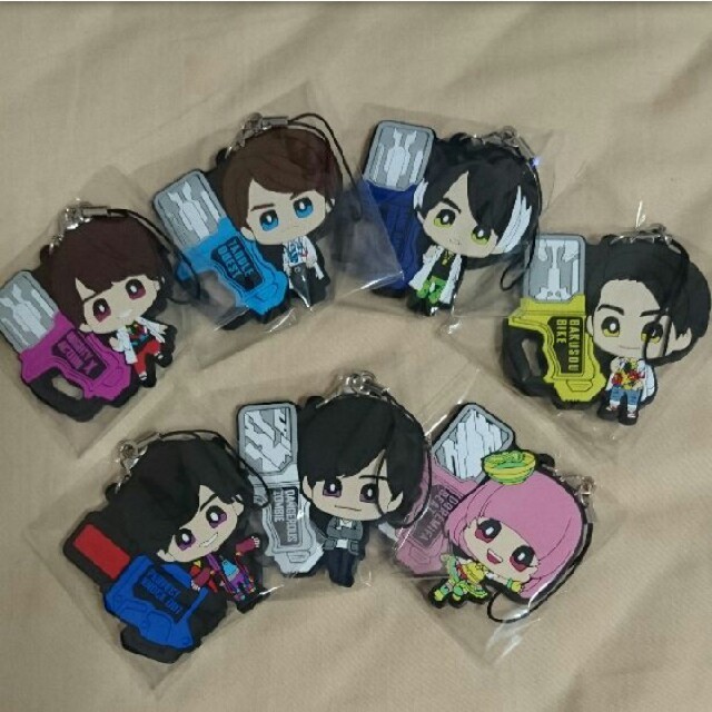 仮面ライダー エグゼイド ラバーストラップ コレクション 変身前セット