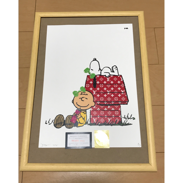 LOUIS VUITTON - ルイヴィトン×スヌーピー コラボ 絵画ポスター☆額物
