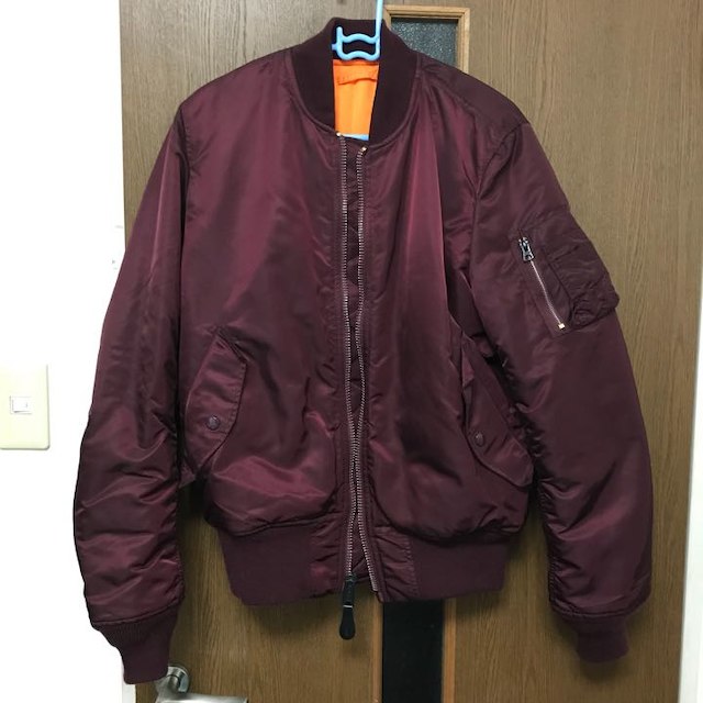 ALPHA INDUSTRIES - alpha industries ma1 ワインレッドの通販 by a