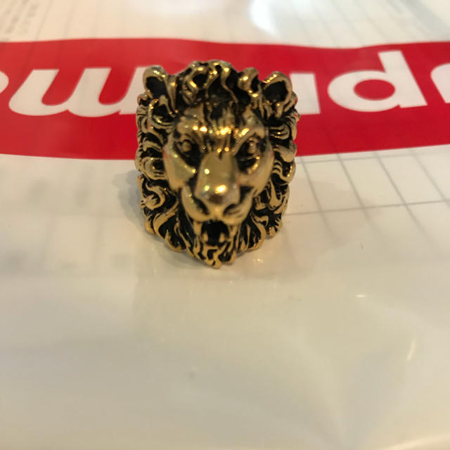 GUCCI - 正規品 GUCCI グッチ ライオンヘッドリング 指輪 ゴールド 23