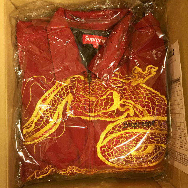 Supreme - 赤S supreme Dragon Work Jacket ドラゴン ジャケットの通販