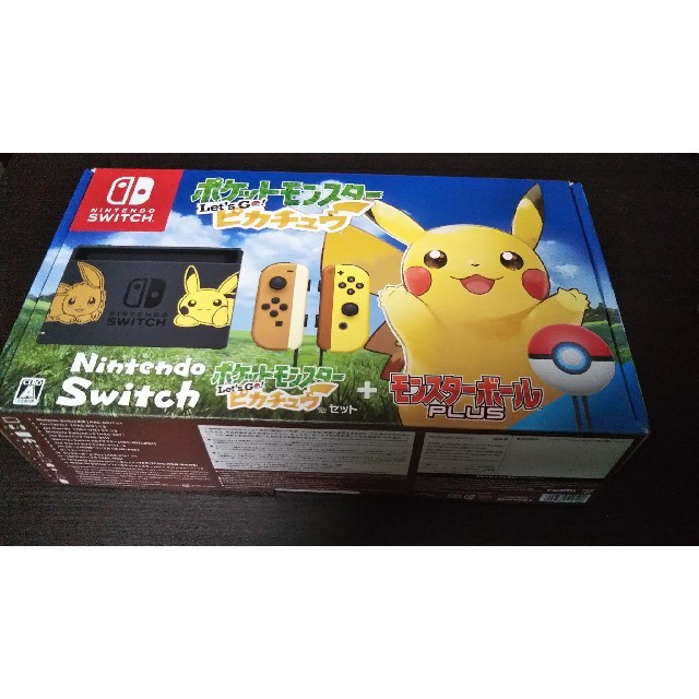 美品 Let's goピカチュウ 限定 Switch 本体 ミュウ入り 美品 Let's go