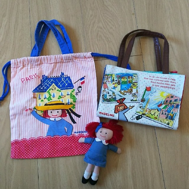 familiar - ファミリア マドレーヌちゃん 巾着 手提げカバン セットの