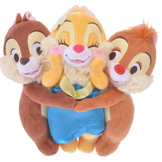 チップ&デール - ぬいぐるみ チップ&デール、クラリス ハグ&スマイルの