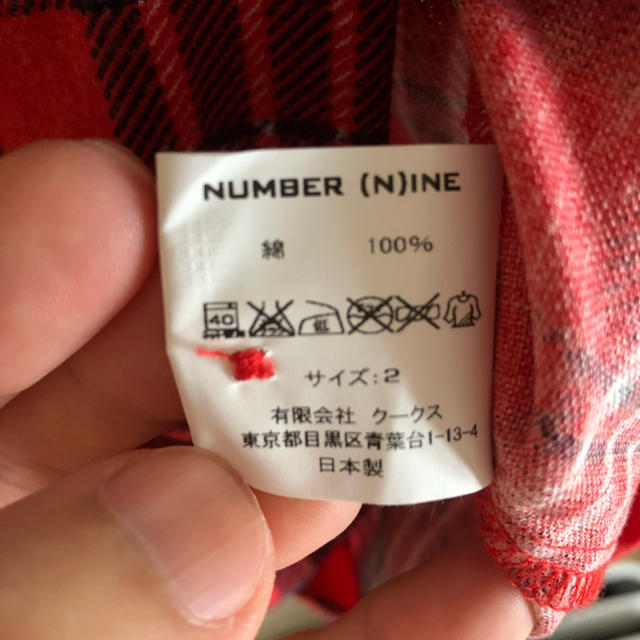 NUMBER (N)INE - ナンバーナイン ネルシャツ サイズ2 キムタク ガンズ