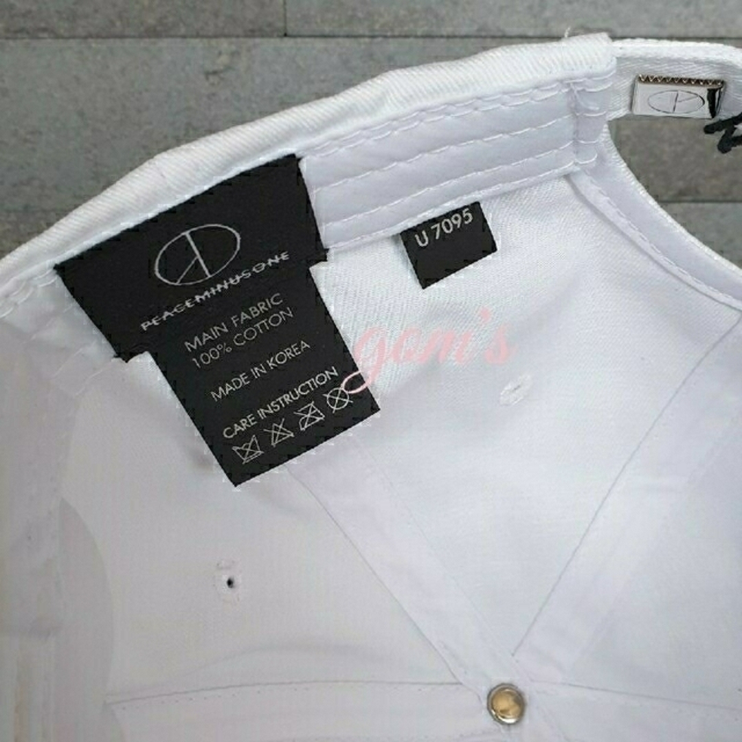 PEACEMINUSONE - PEACEMINUSONE PMO COTTON CAP #4 WHITEの通販 by