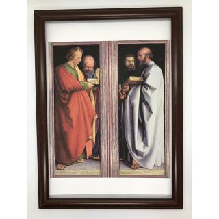 デューラー 四人の使徒 A4ポスター 額付き 名画 グッズ コレクション