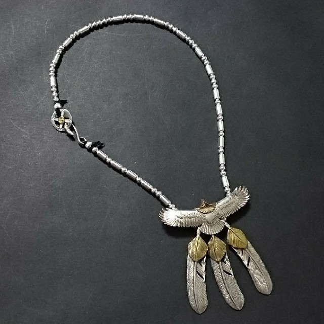 goro's - イーグル フェザー シルバービーズ 一連 クロス ゴローズ