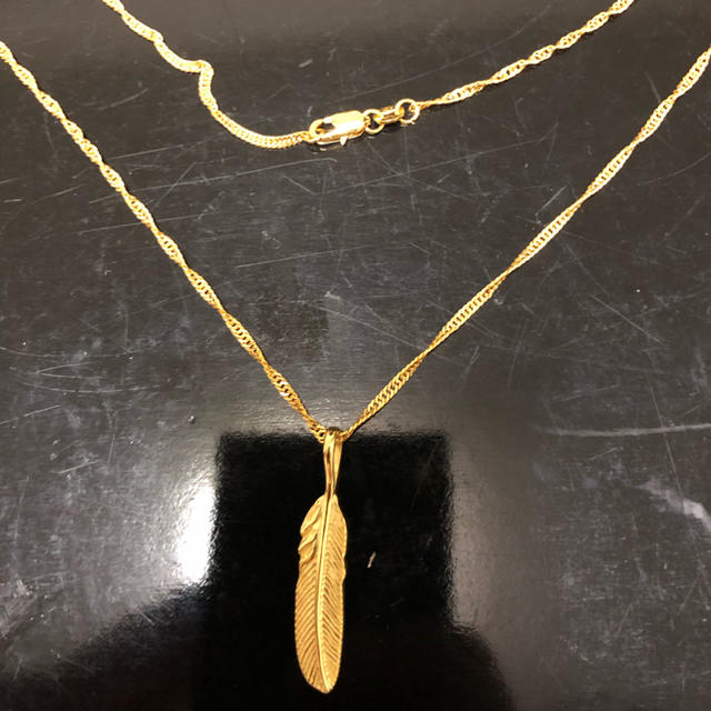 goro's - ゴールド フェザー ネックレスの通販 by peko69's shop