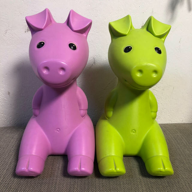 IKEA - IKEA ブタさん貯金箱 ピンク・グリーンの通販 by m.c.2019