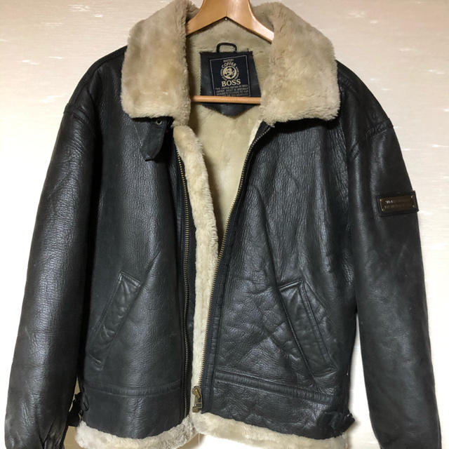 BOSS - サントリーボスジャン2000年限定モデル☘️レザーフライト