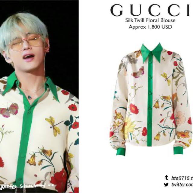 GUCCI - しょうのすけ様専用 gucci floral silk shirtの通販 by mfs