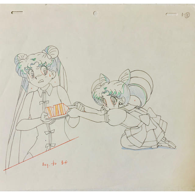 セーラームーン - セーラームーン セル画 うさぎ&ちびうさの通販 by