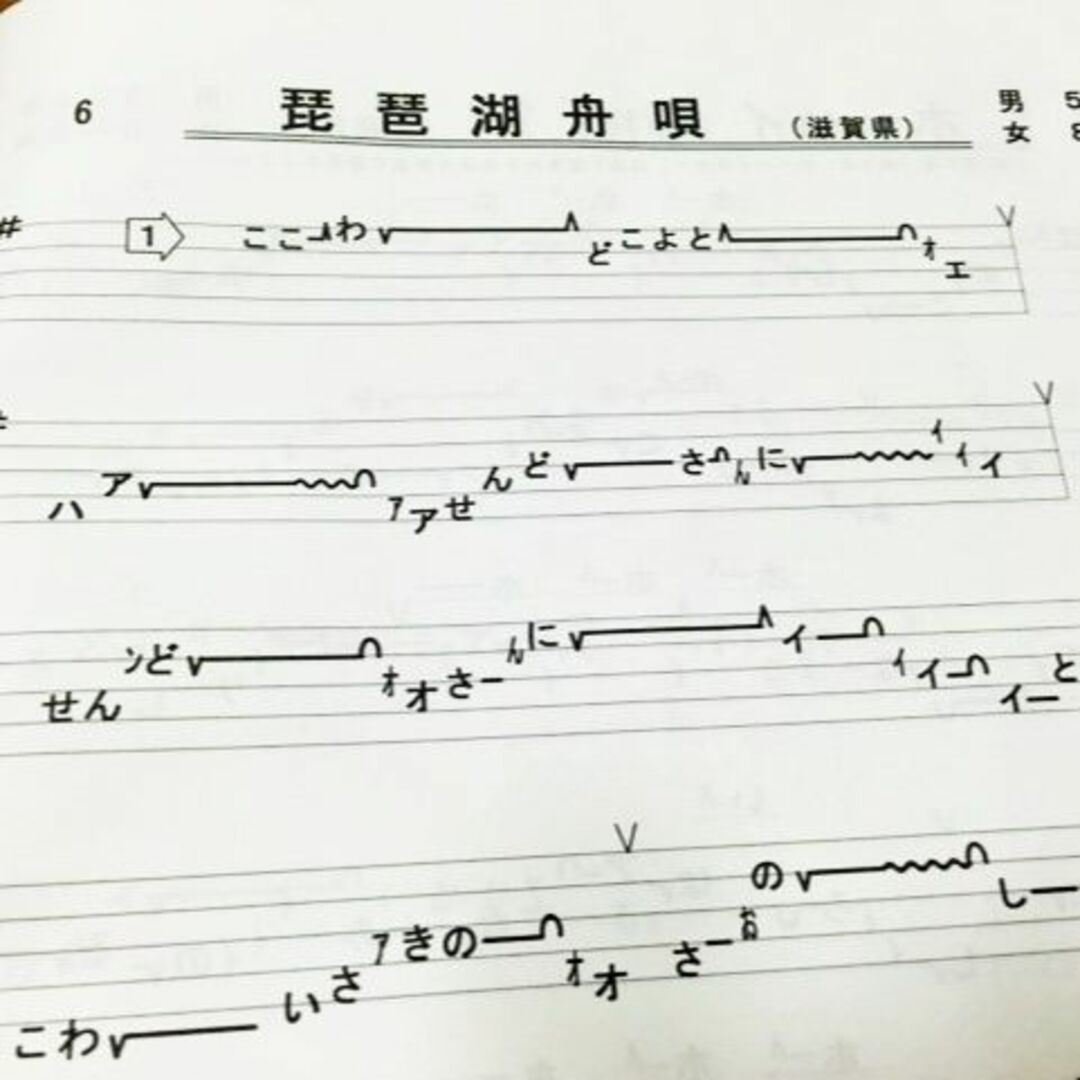 民謡☆五線譜♪～尺八曲集～楽譜/唄譜/歌詞/教本/上達/練習～U1の通販