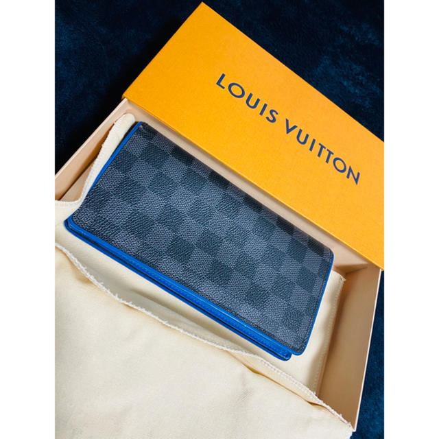 LOUIS VUITTON - ルイ・ヴィトン LOUISVUITTON 財布 ダミエ ブルー