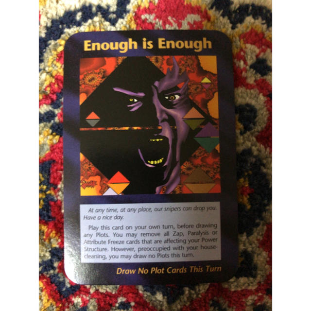 イルミナティカード 「Enough is Enough」 ドナルド・トランプの通販