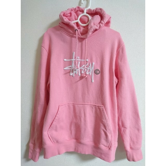 STUSSY - ステューシー パーカー ピンク メンズSの通販 by ミンク's